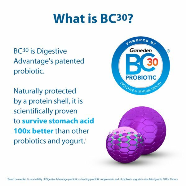 Digestive Advantage Intensive Bowel Support Probiotic Digestive Enzyme 96 Count+