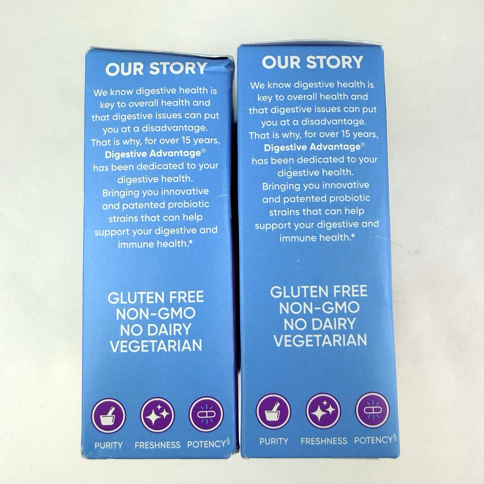 Digestive Advantage Daily Probiotic 4 in 1 30 Capsules x 2 Boxes Exp 8/27 & 7/27