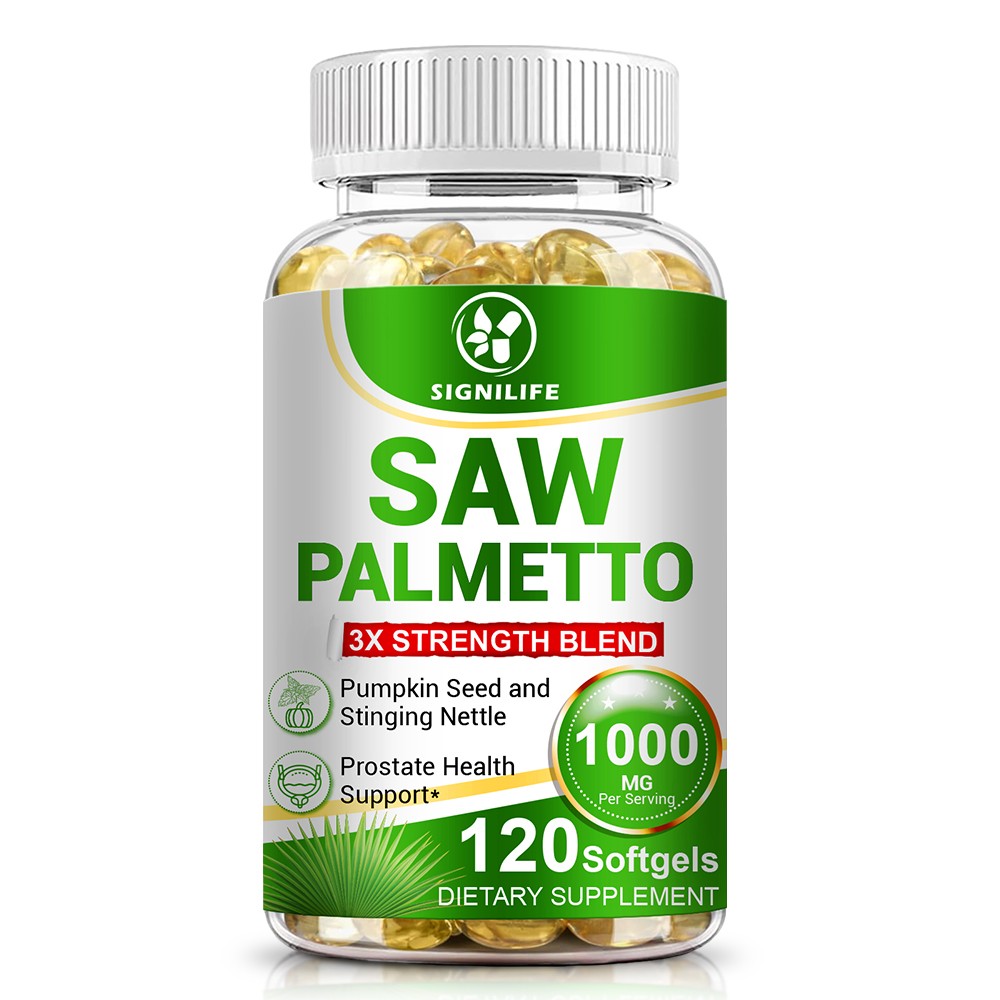120 Softgels Saw Palmetto Extract 1000mg Prostate Supplement Urinary Men Health