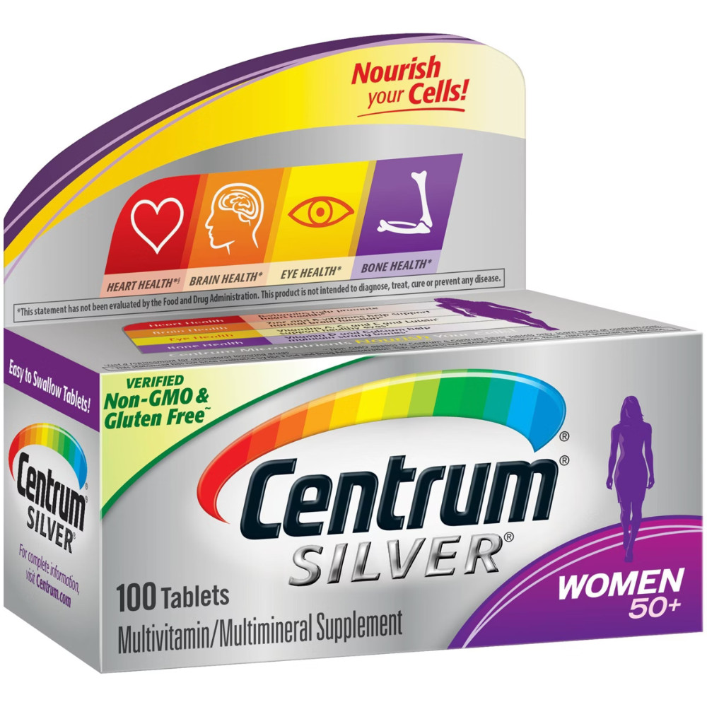 Centrum Silver Women 50+ Multivitamin / Multimineral Dietary Supplement Tablets