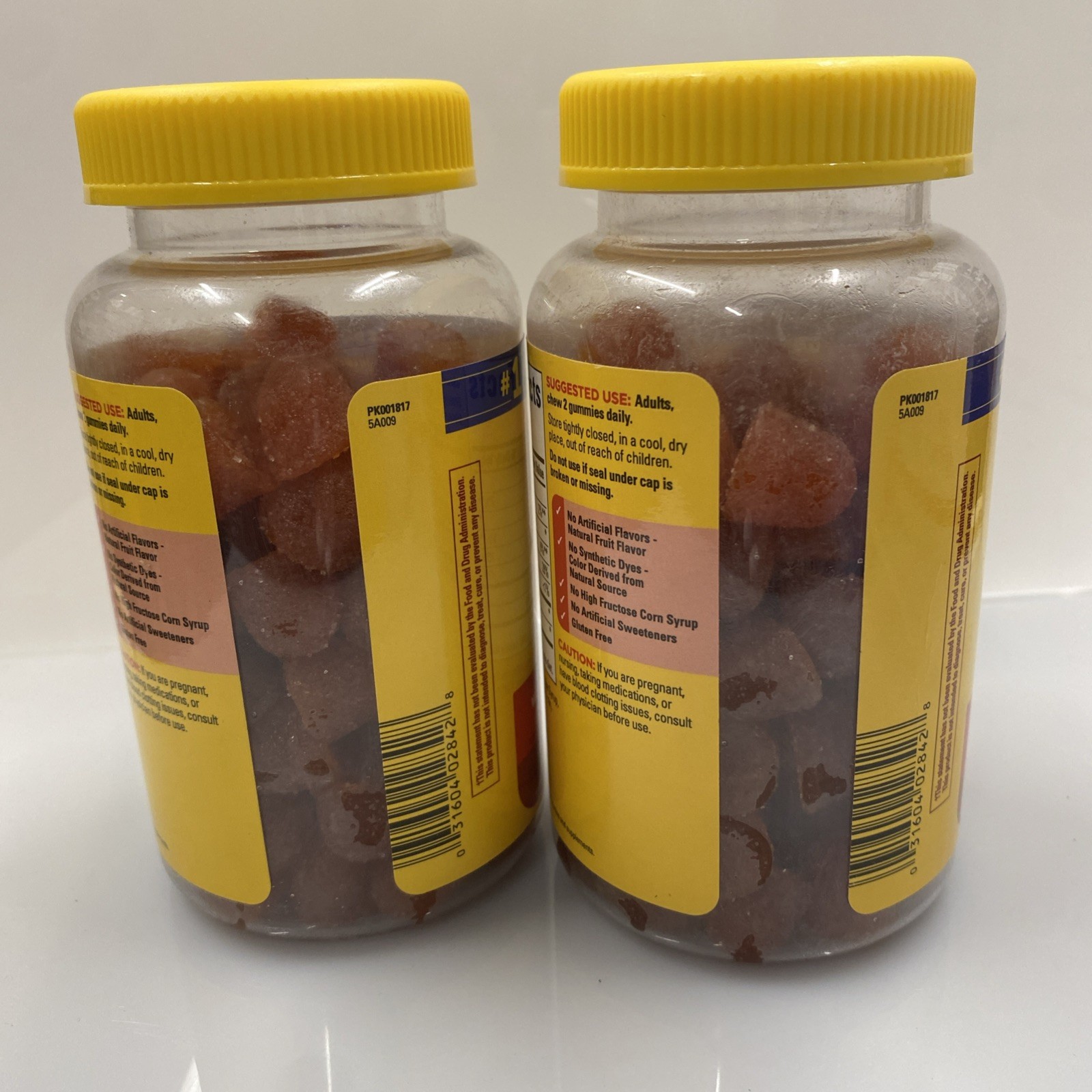 2X Nature Made Fish Oil 400mg – 90 Gummies Each Orange Flavored Exp 11/2026+