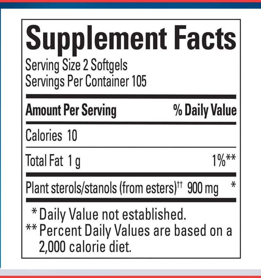 Pack of 2 Nature Made CholestOff Plus 900mg 210 Softgels EXP 3/27