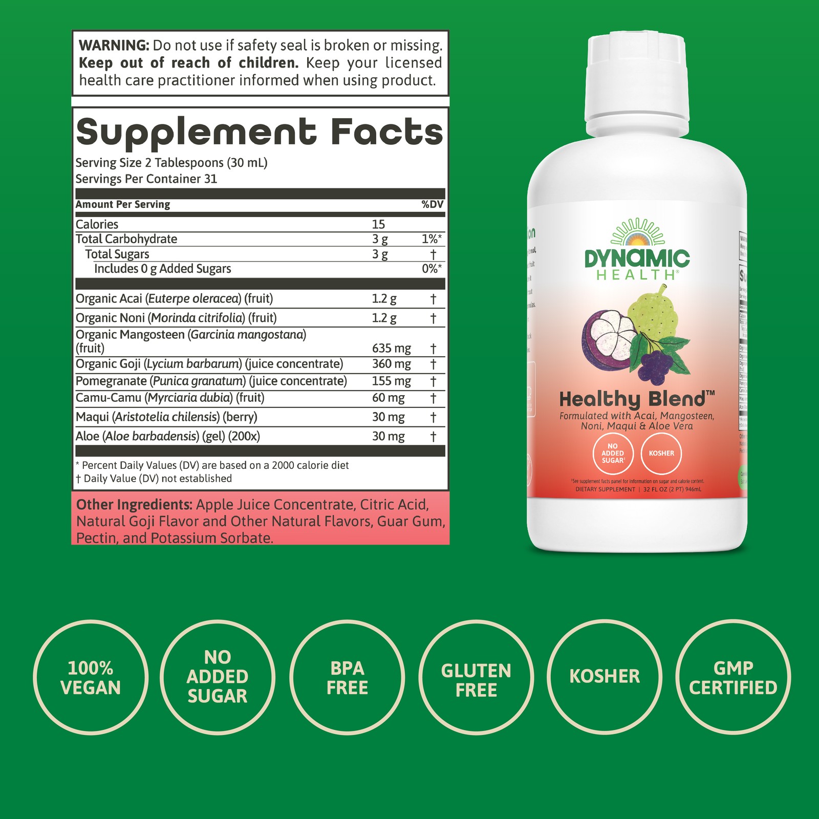 Dynamic Health Healthy Blend | 32 oz