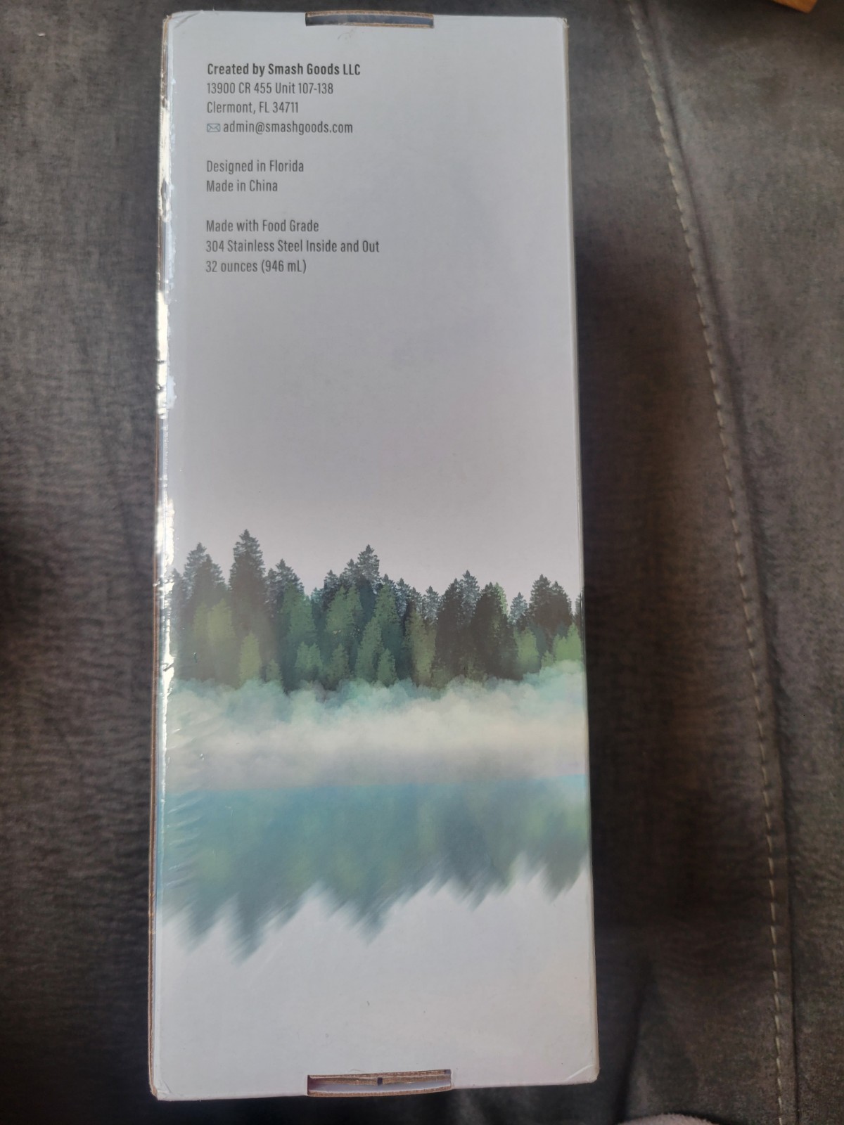 United States National Parks Water Bottle with Stickers Moonlit blue new sealed