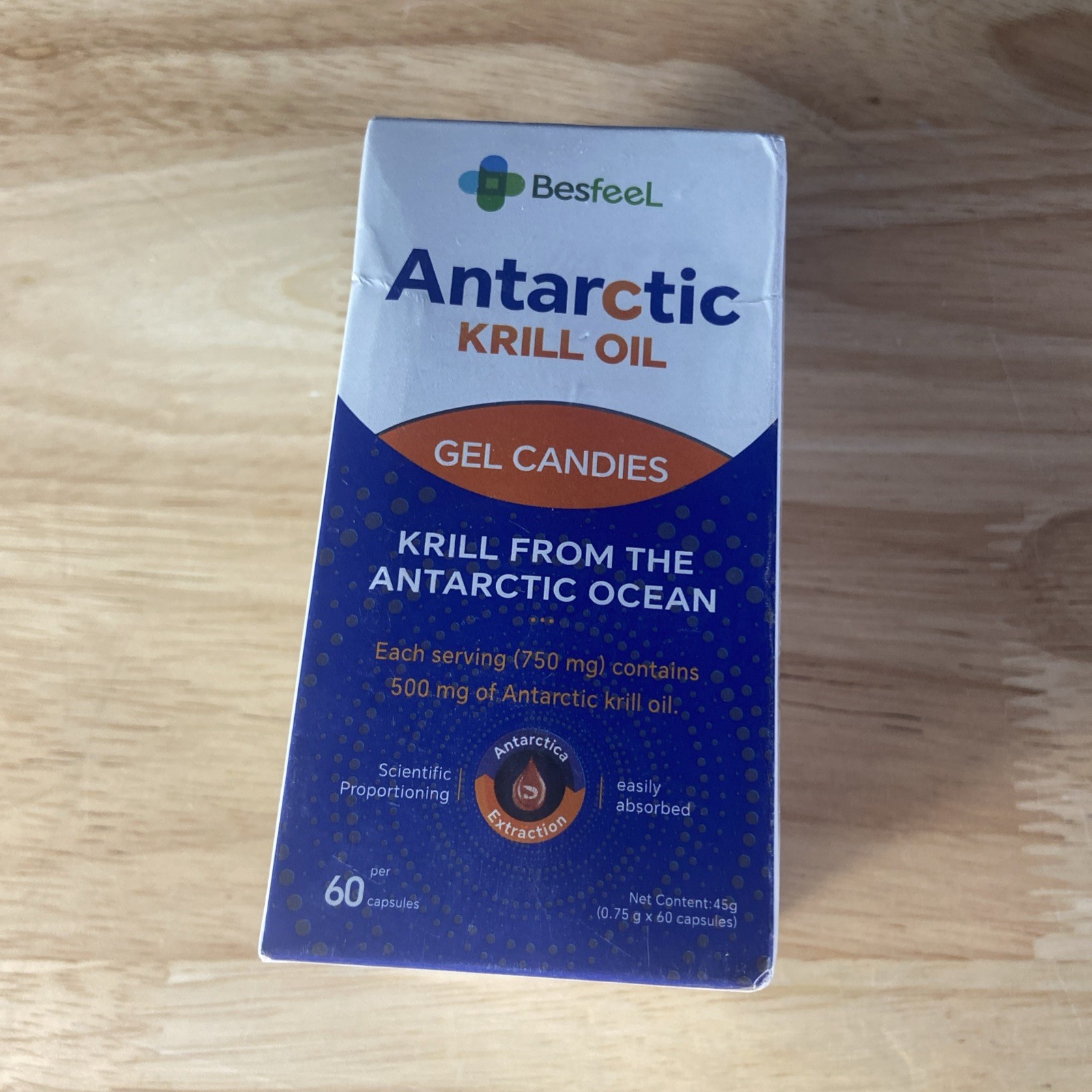 Besfeel Krill Oil, 2026 Upgraded Antarctic Krill Oil 500 mg with Omega-3