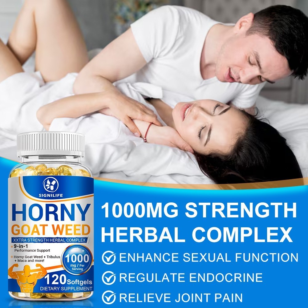 STRENGTH Horny Goat Weed Extract W/ Maca Root Powder, Saw Palmetto, L-Arginine