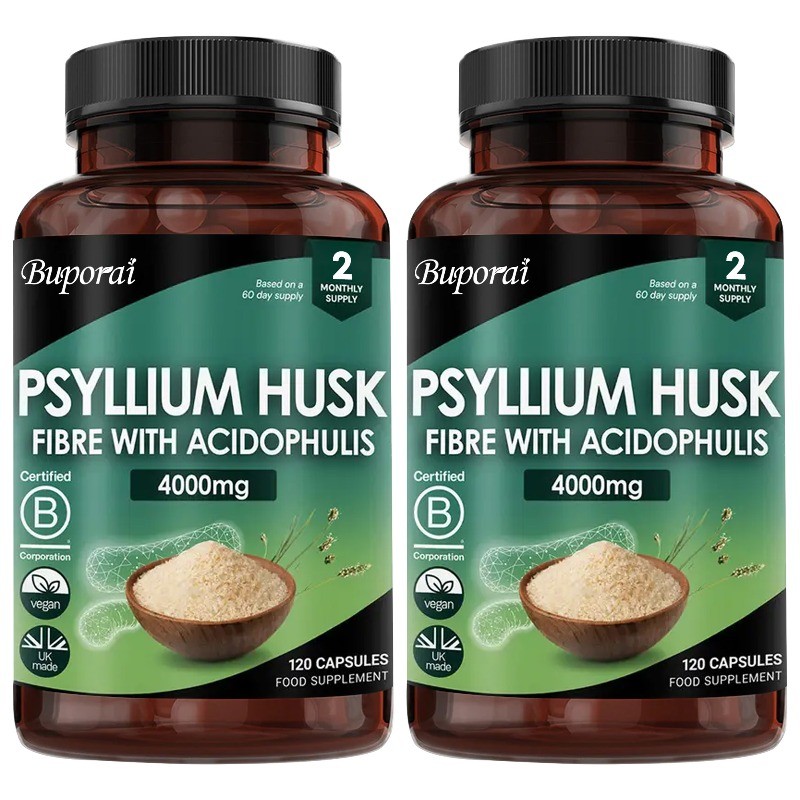Psyllium Husk 4000mg 240pcs,Colon Cleanse, Metabolism, Enhances Cellular Energy