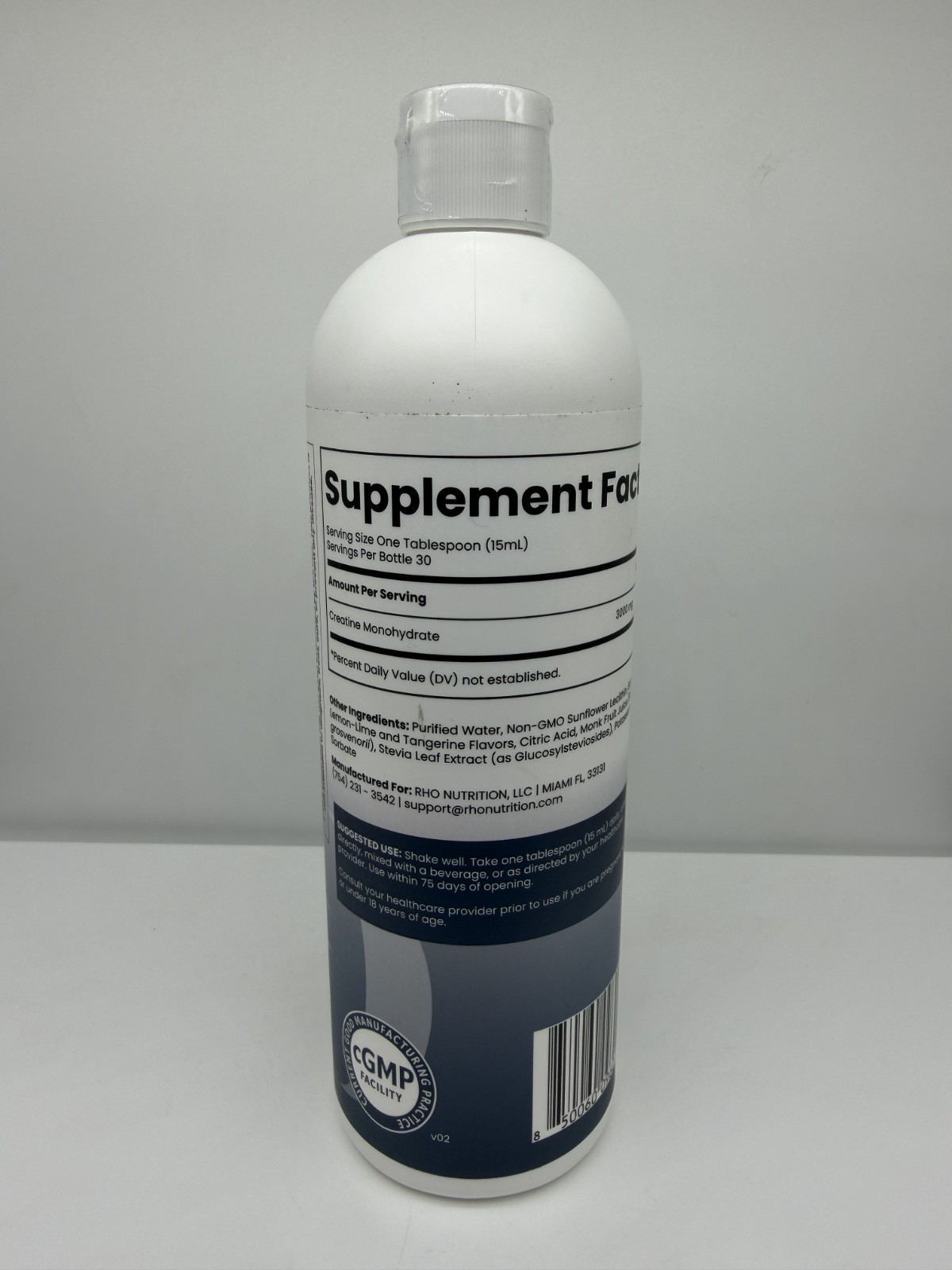 Rho Nutrition Liposomal Creatine Monohydrate – 15oz BB 01/2028
