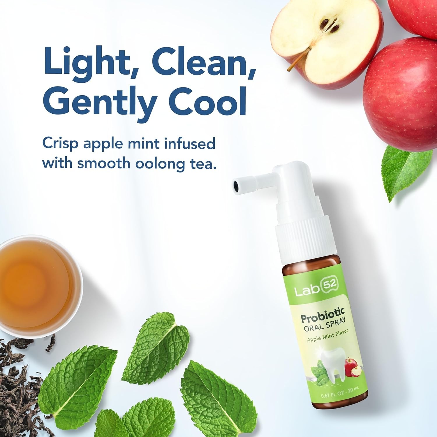Breath Freshener Spray, L8020 Probiotic Oral Mist for Gum Sugar-Free, Alcohol-Fr