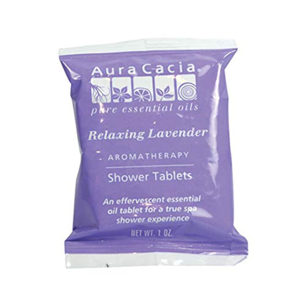 Aura Cacia Shower Tablets Relaxing Lavender, 3 OZ.- 3 Tablets of 1 OZ. Each