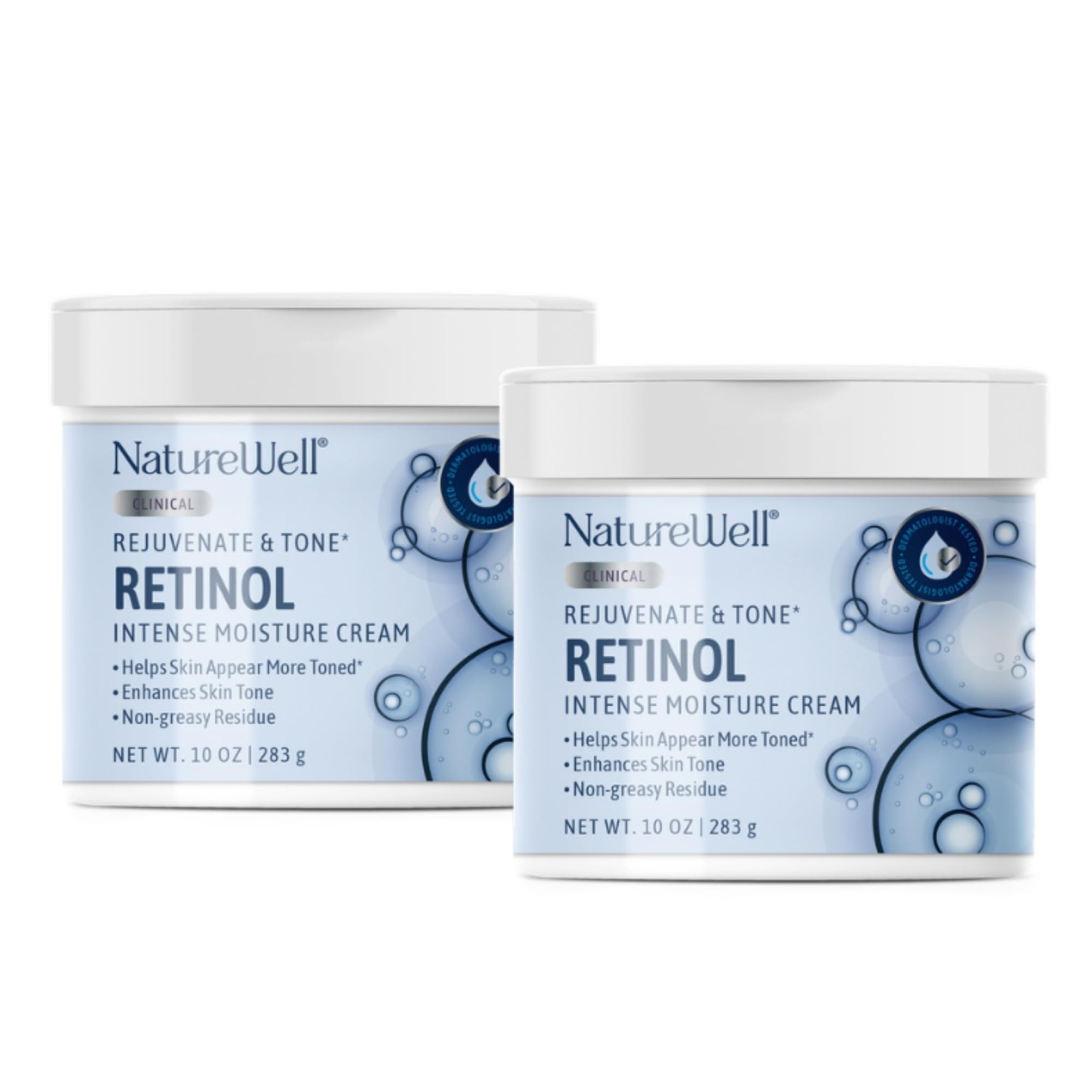 NATURE WELL Clinical Retinol Rejuvenate & Tone Moisture Cream for Face & Body…