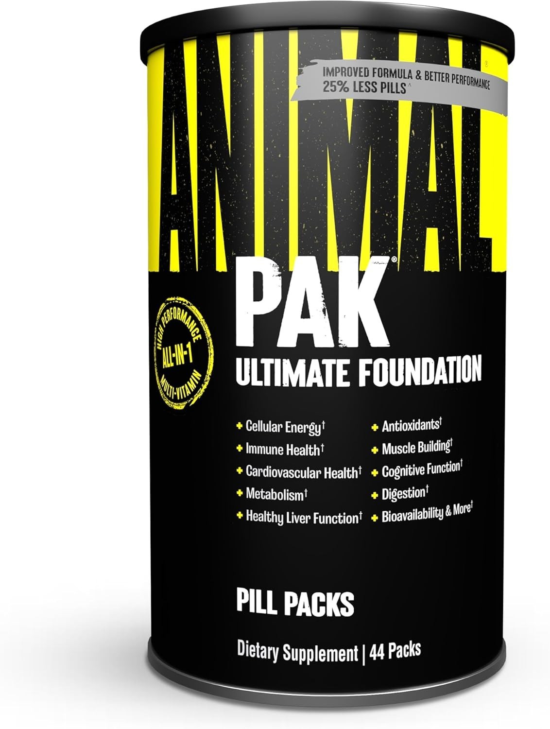 Animal Pak – Convenient Multivitamin for Men & Women Daily All-in-One 44 Count