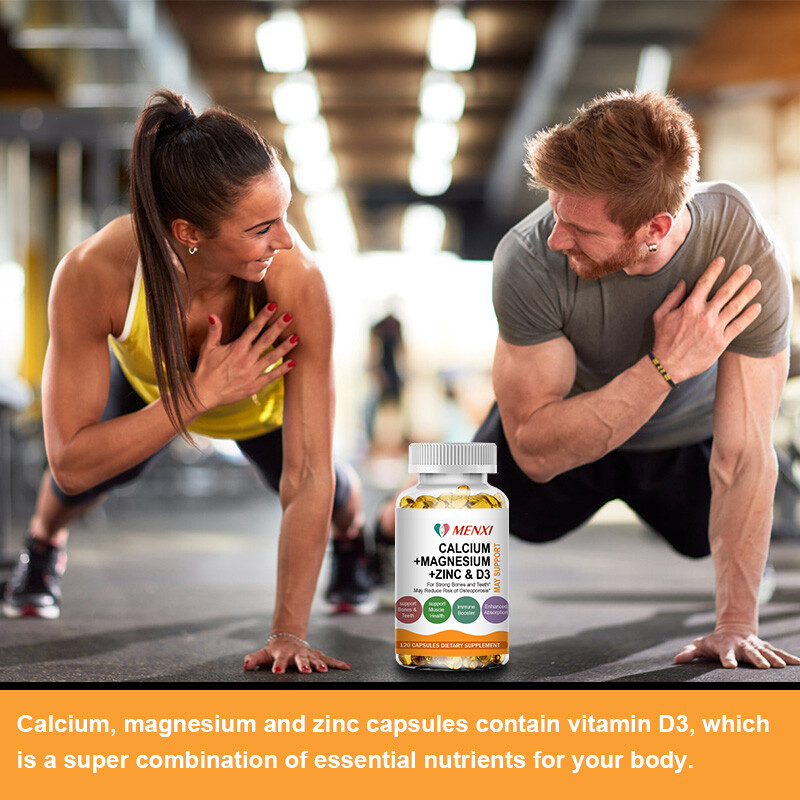 Calcium 1500mg Magnesium 400mg Zinc 25mg Vitamin D3 600iu Bone Muscle Health 120