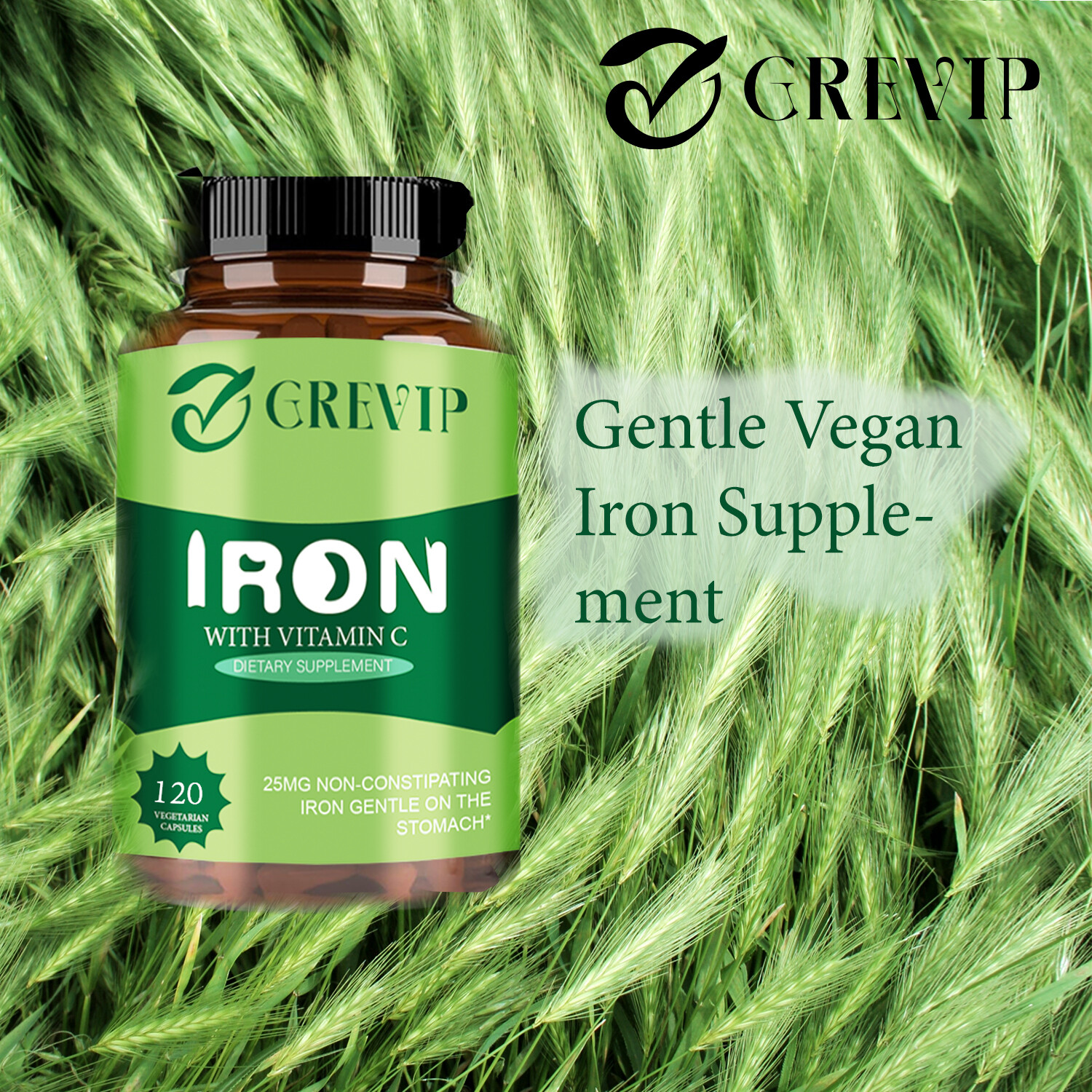 Iron 25mg – Vitamin C – Blood Energy Suppor, Red Blood Cell, Anaemic Supplement