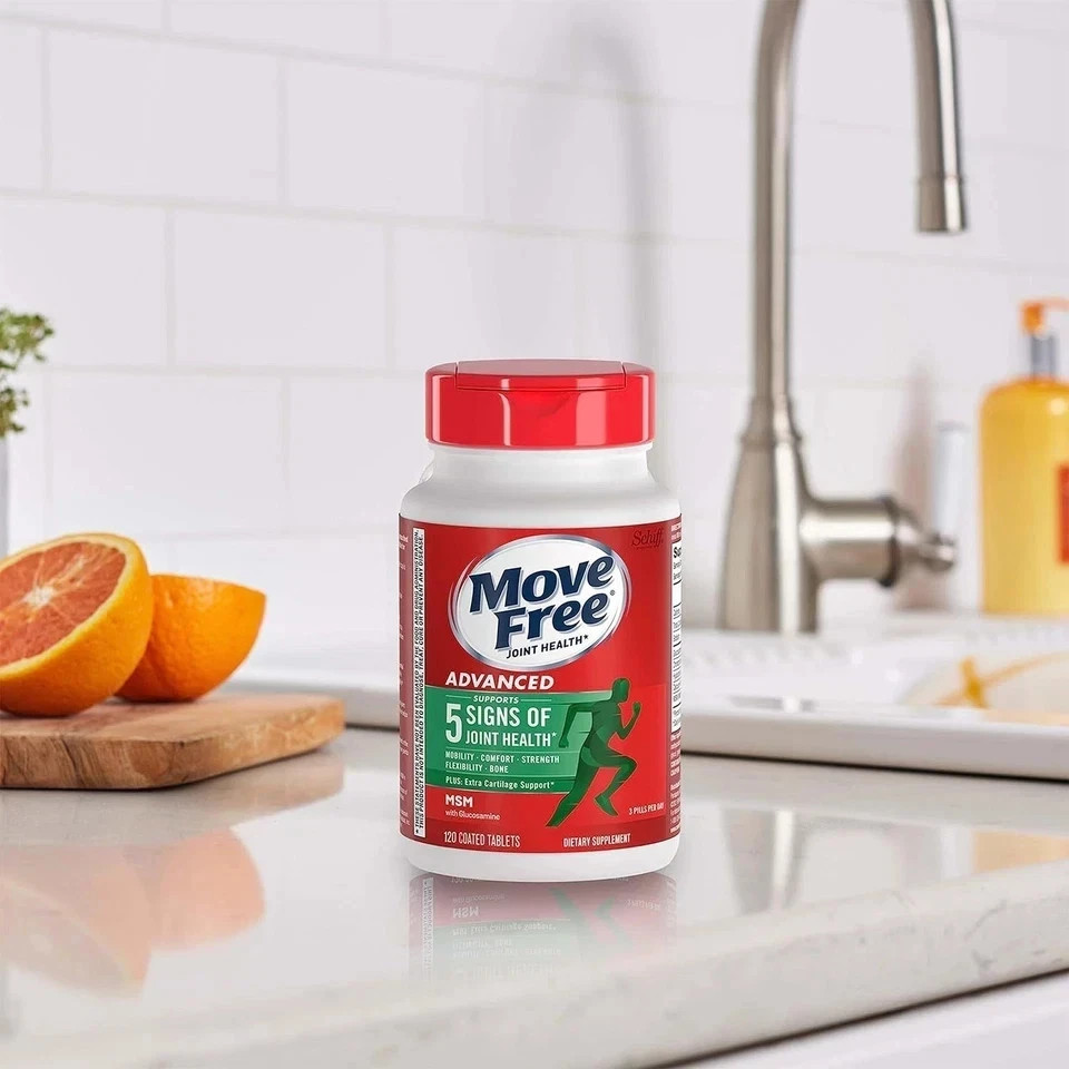 Move Free Advanced Glucosamine Chondroitin MSM Joint Support Supplement 120 Caps