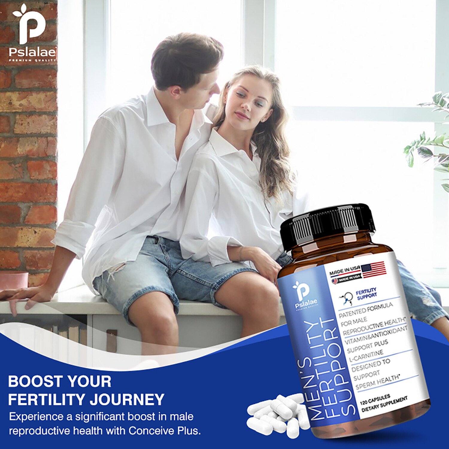 Men’s Fertility Support – Increase Semen Volume, Sperm Count, Vitality, Energy