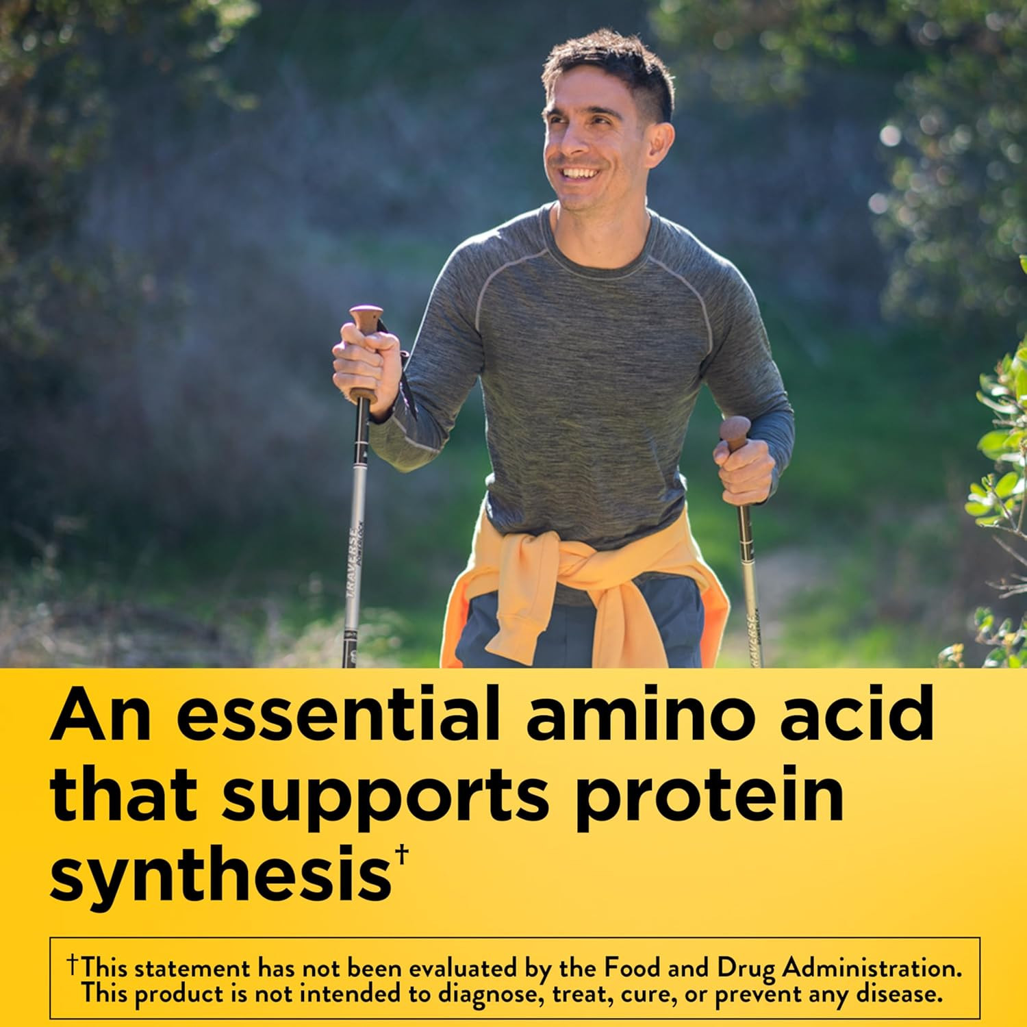 Nature Made L-Lysine 1000mg Extra Strength Protein Synthesis 60ct Pack of 3