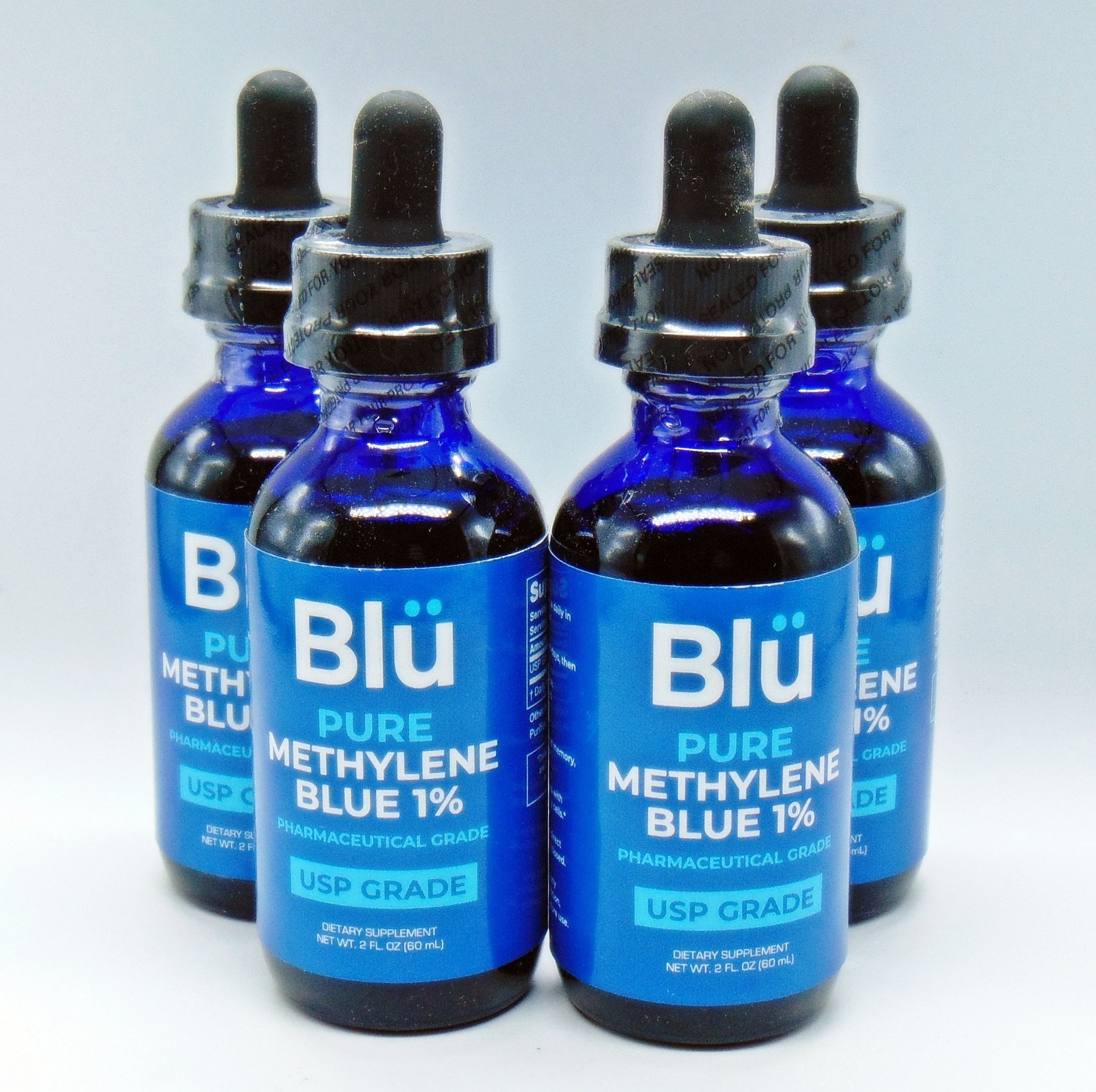 4 X MB Blue Dietary Supplement, Over The Counter 1% Liquid, 8 oz Total