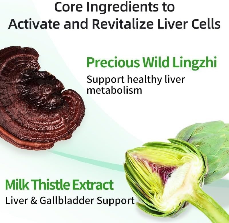 Liver Detox Supplement, Milk Thistle Turmeric Tablet – Supports Liver Health