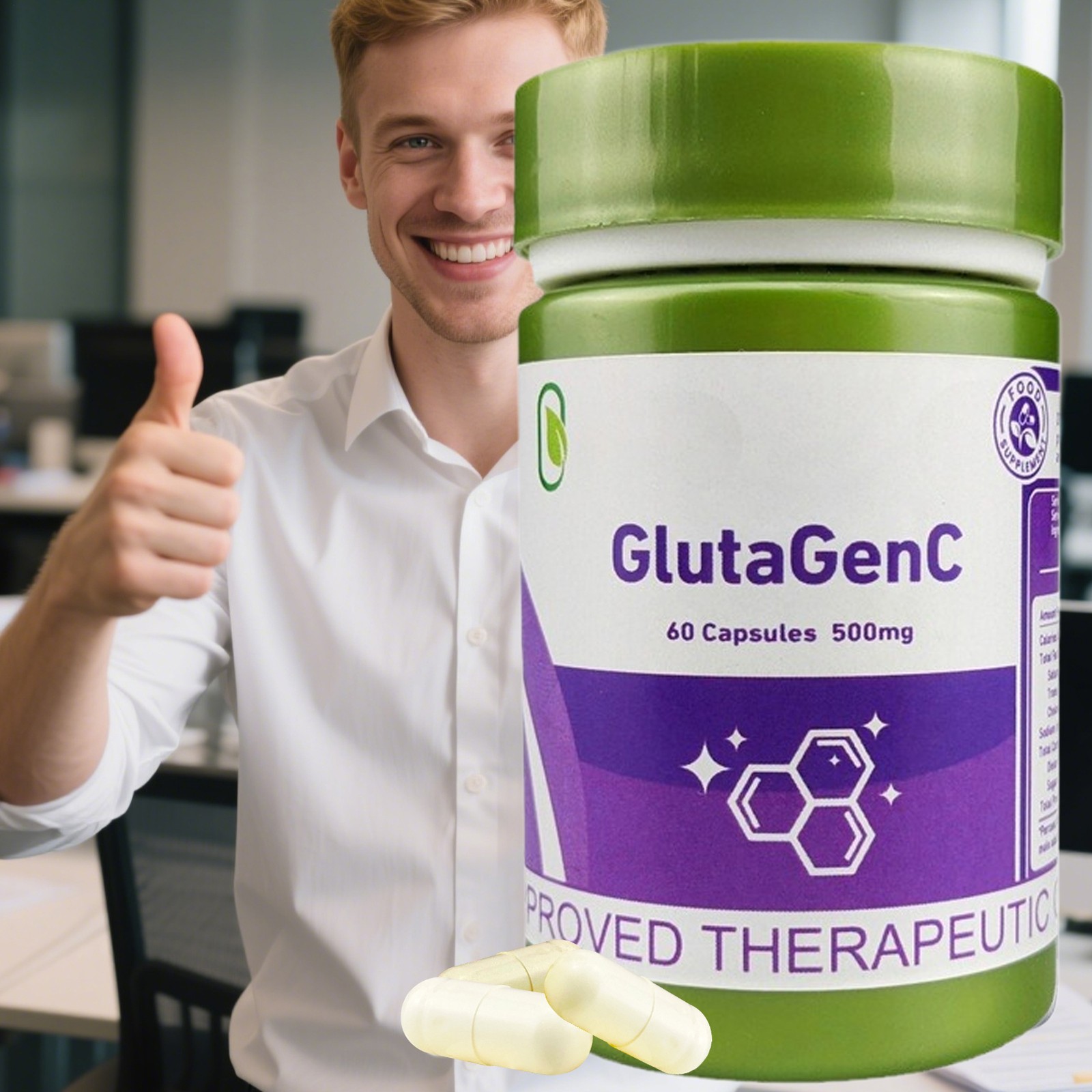 Glutathione GlutaGenC – 60 Capsules