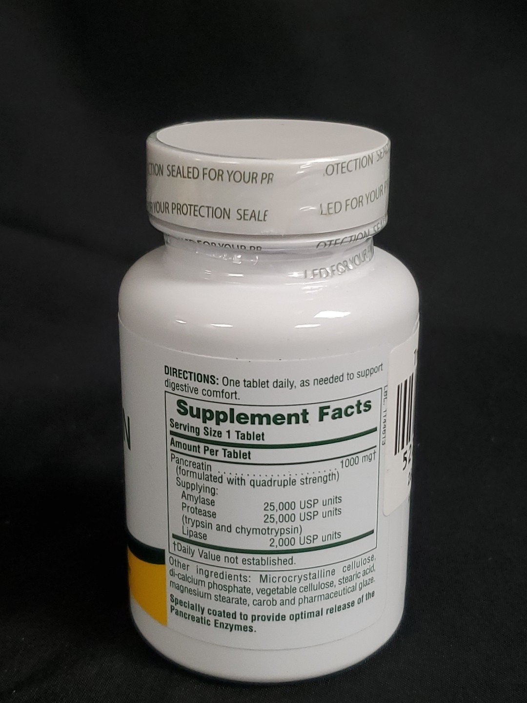 NaturesPlus Pancreatin 1000mg Digestive Enzyme 60 Tablets Exp.04/2028 NEW