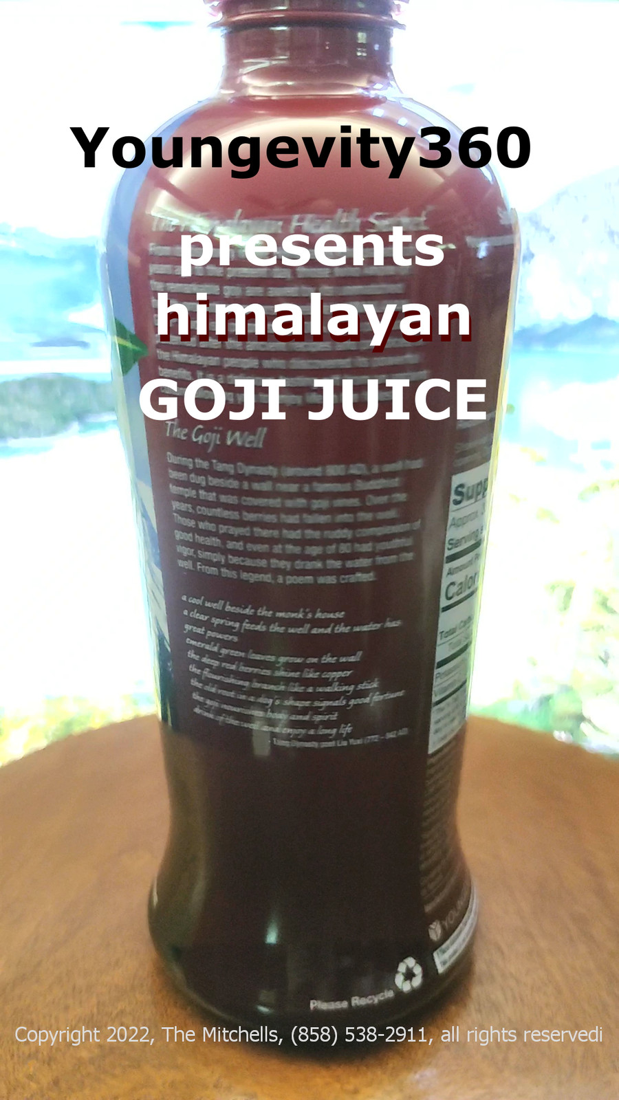 Youngevity Mitchell Himalayan GoJi Juice 4-Pak
