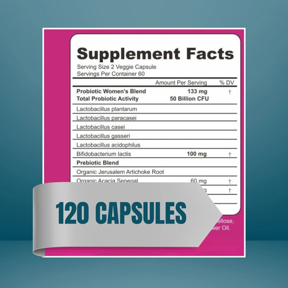 Garden Of Health Womens Probiotic 50 Billion CFU Digest Immune Formula 120 Cap–