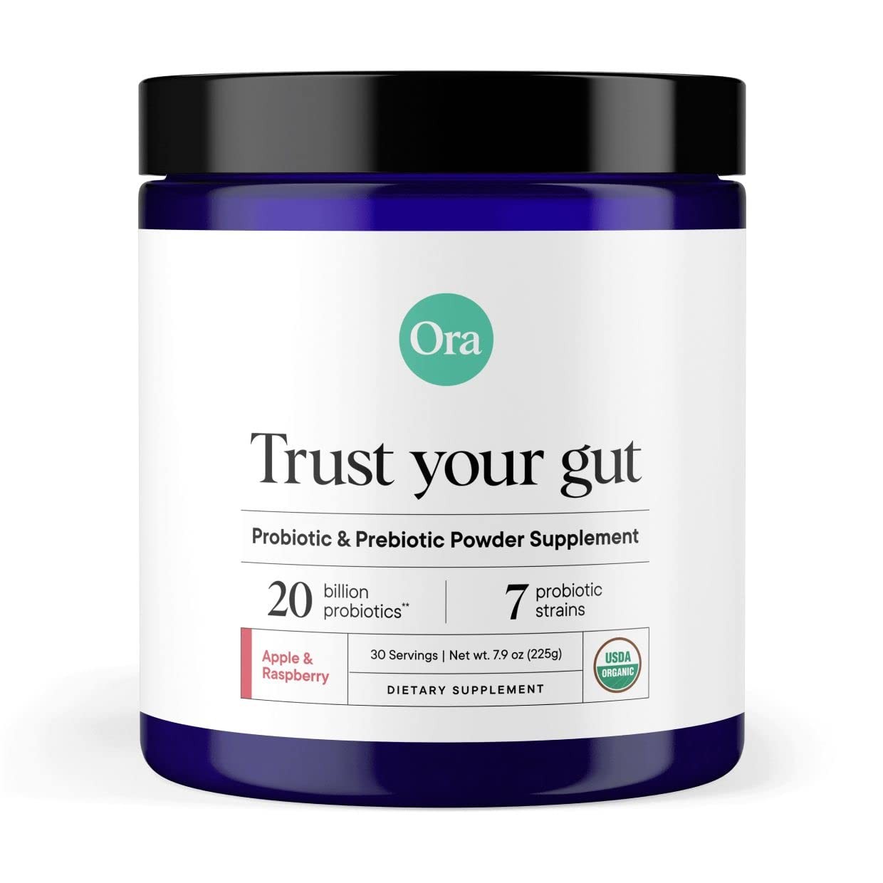 Prebiotic + probiotic powder 20B CFU 6 strains apple raspberry 30 svgs