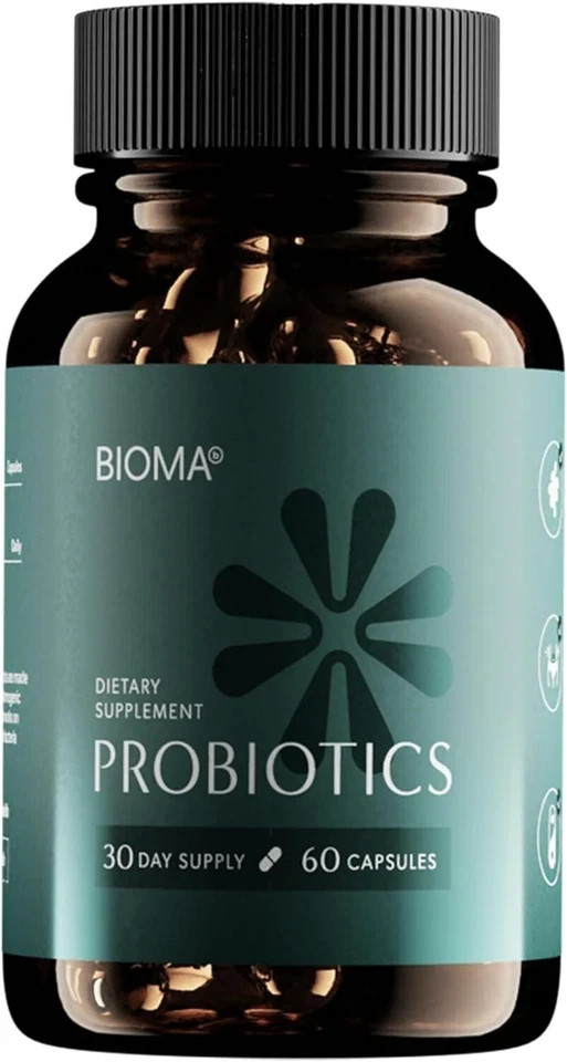 Bioma Probiotics For Digestive Health 3 in 1 Gut Health Formula 60 Capsules NEW