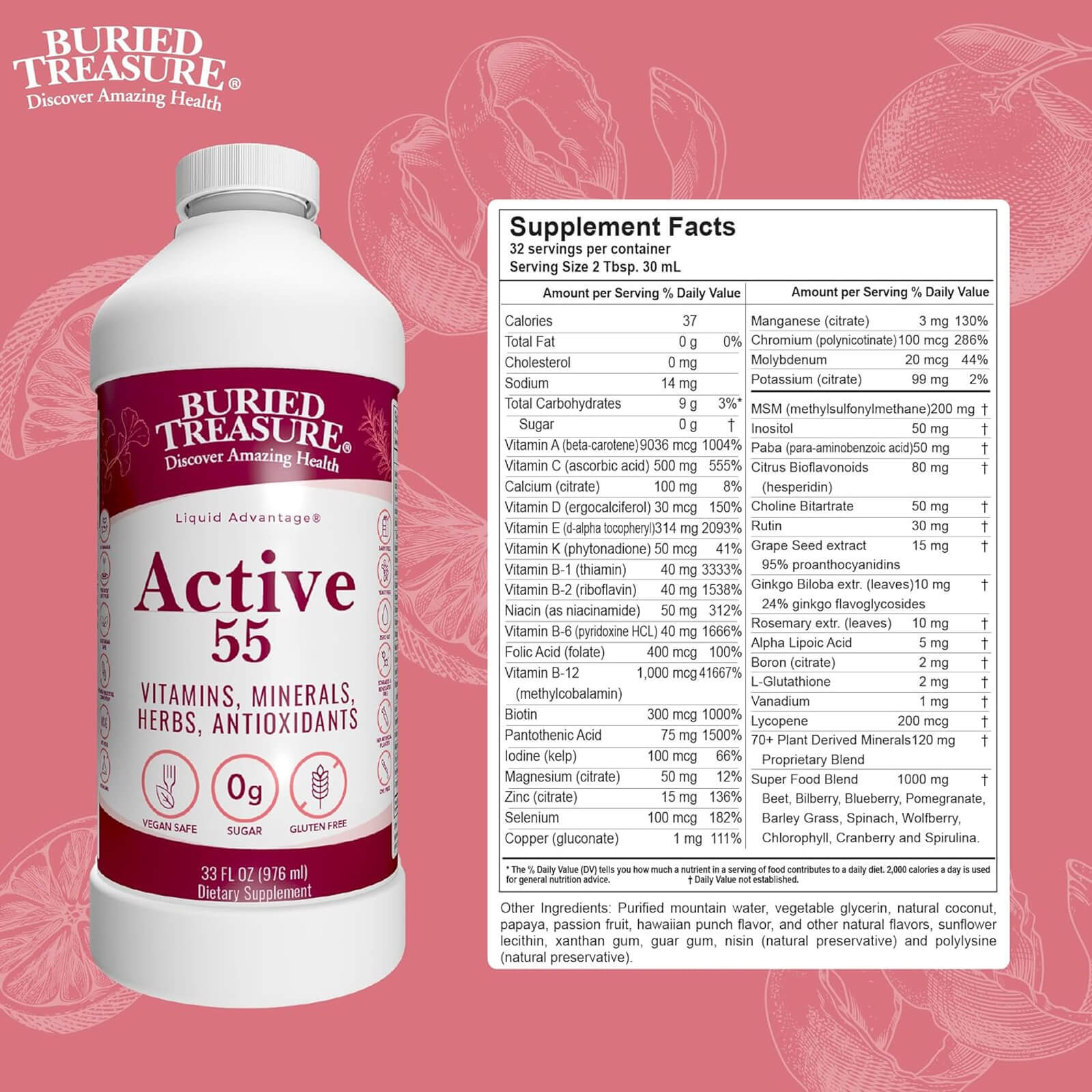 Buried Treasure Active 55 Plus 32 fl oz