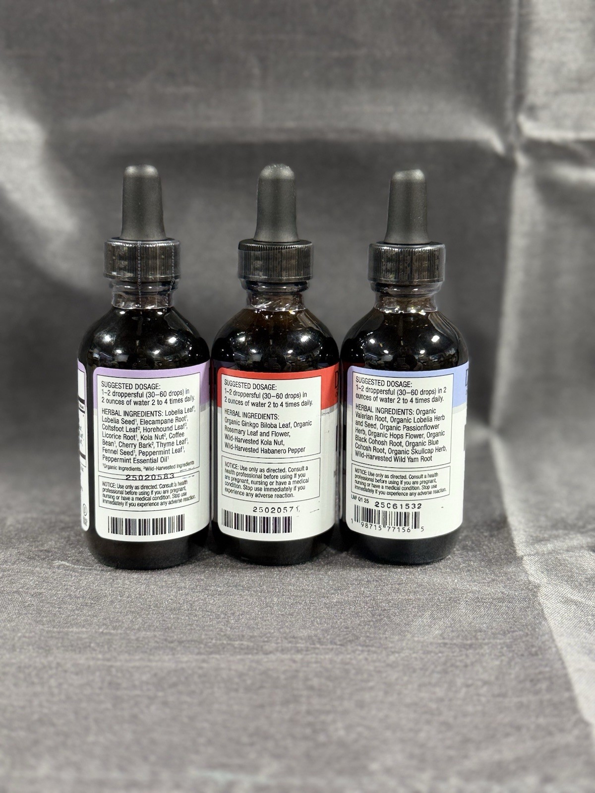 Dr schulze’s Lung 2oz, Brain 2oz, Nerve 2oz Supplement Drops New!