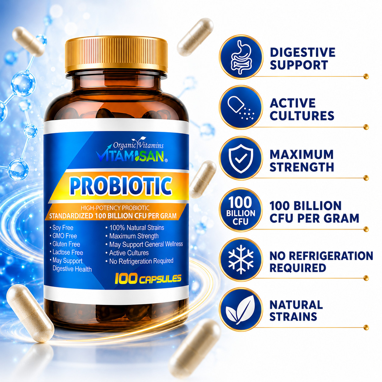 200 ULTRA PROBIOTIC 100 Billion CFUs NOW ULTIMATE FLORA PRIMAL NATURES ORGANIC V
