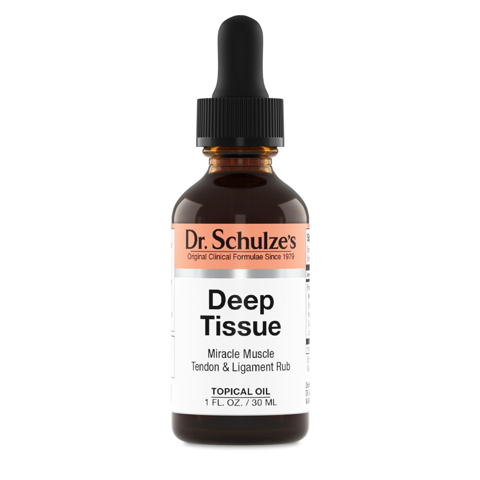 Dr. Schulze’s Deep Tissue Oil – Muscle & Tendon Support – 1 fl oz