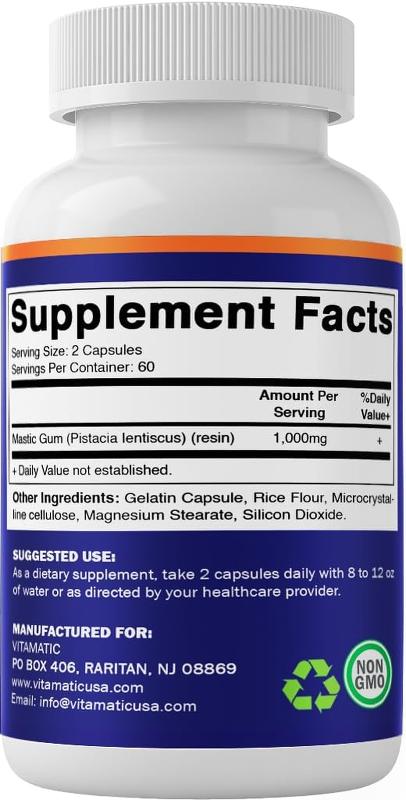 Mastic Gum 1000Mg per Serving – Support Digestive Function, Gastrointestinal Hea