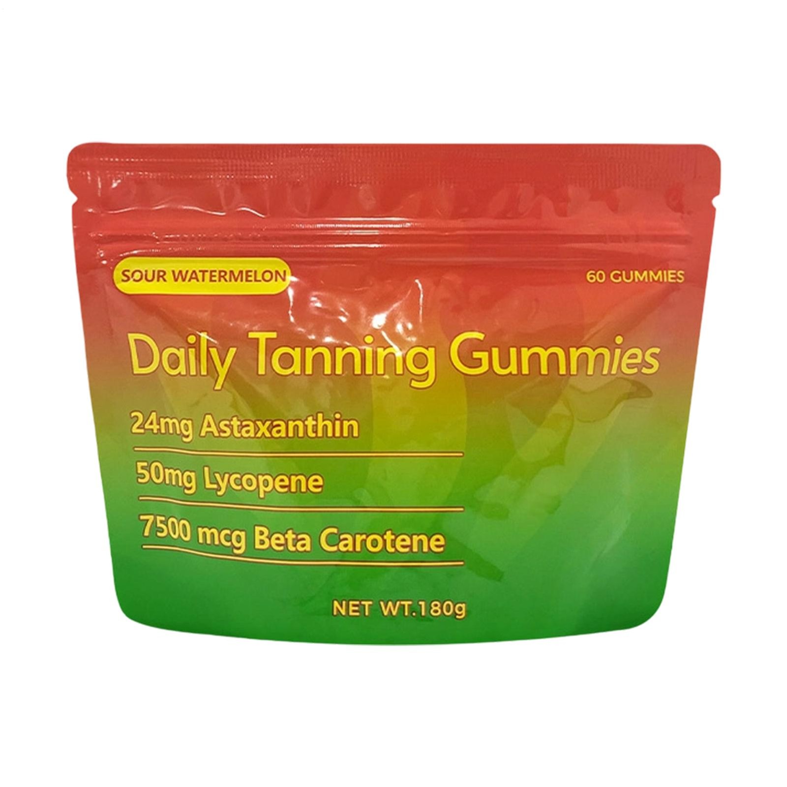 Improved Daily Tanning Gummies Supplement – 60 Gummies 30-Day Supply
