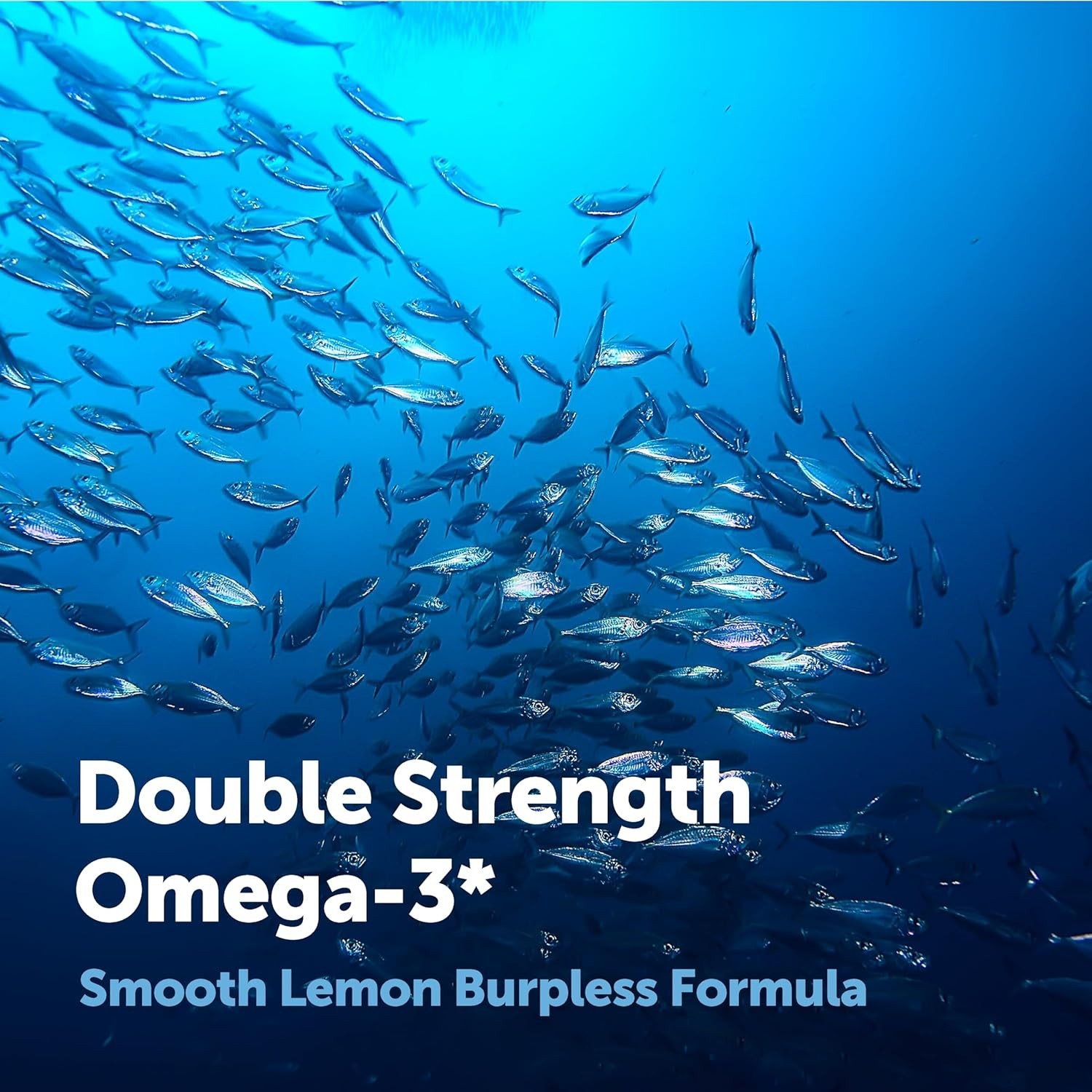 Omega 3 Fish Oil Supplements 3,000mg Per Serving, 240 Softgels | Lemon Flavor…