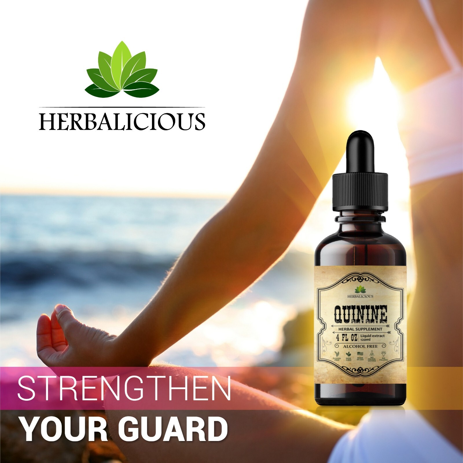 Quinine Liquid Extract 4oz – Cinchona Officinalis Bark