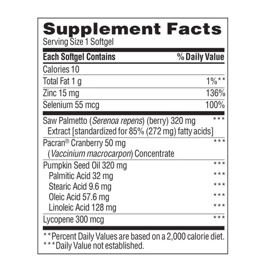 2-Pack Trunature Prostate Plus Health Complex, 250 Softgels