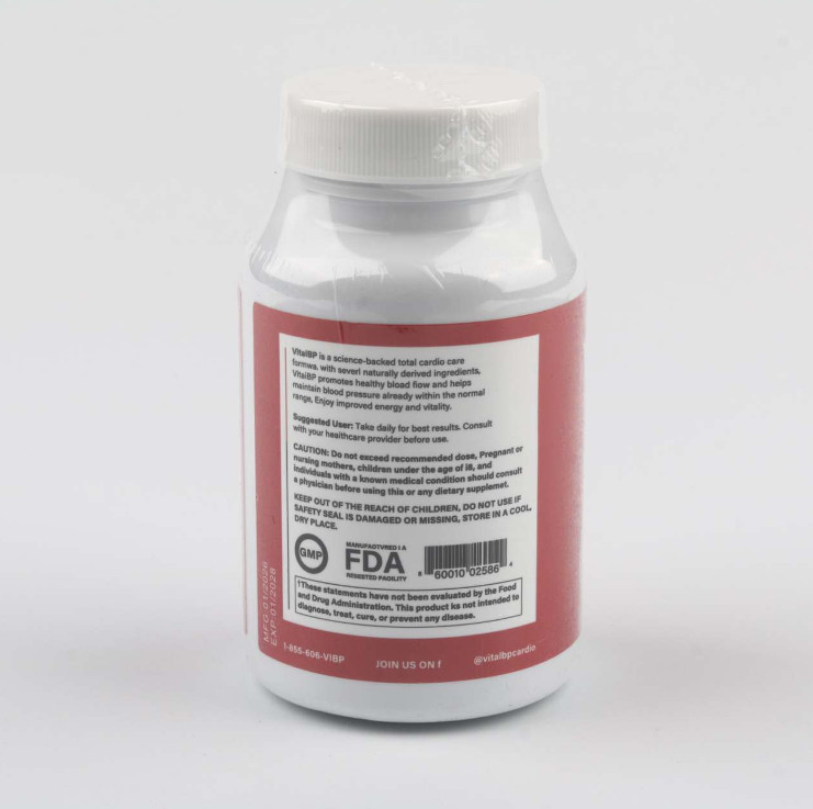 Vital BP-Total Cardiovascular Health, Support Blood Flow – 60/120/180 Capsules
