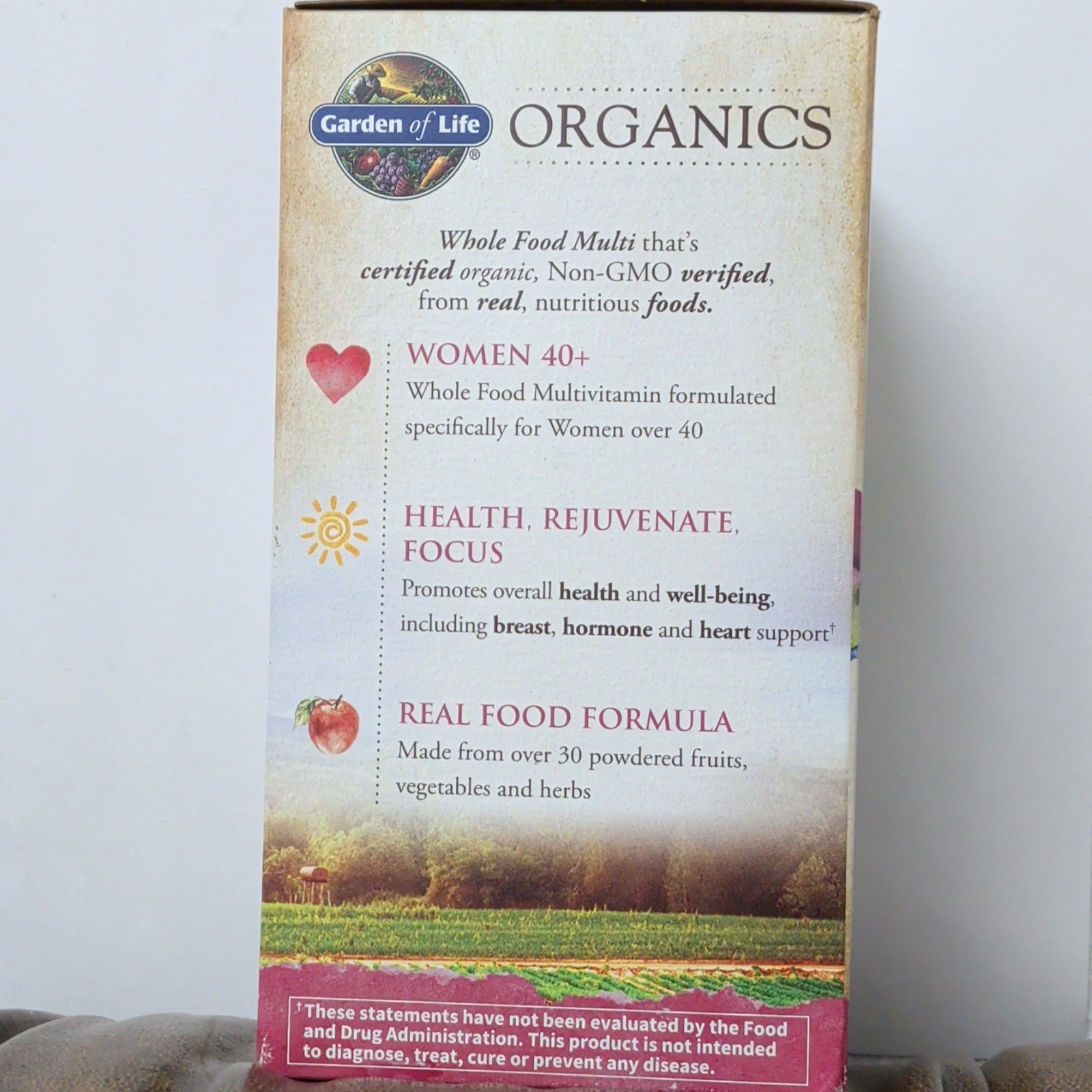 Garden of Life Women’s Multi 40+ Multivitamin 120 Vegan Tablets Organic, Non-GMO