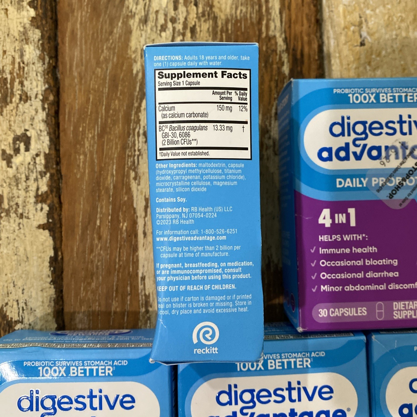 11 Boxes Digestive Advantage Daily Probiotics 4in1 30 Capsules Each, Exp 05/27+