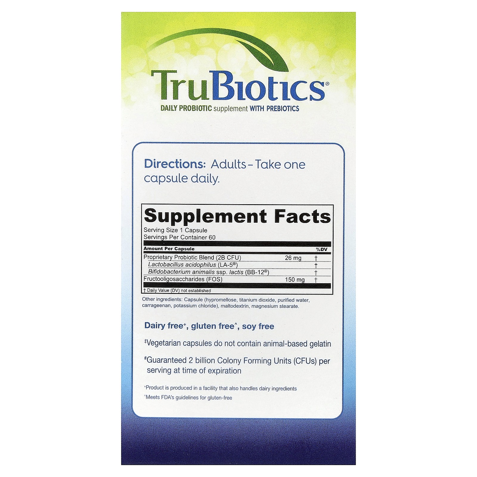 Digestive + Immune Health, 60 Vegetarian Capsules