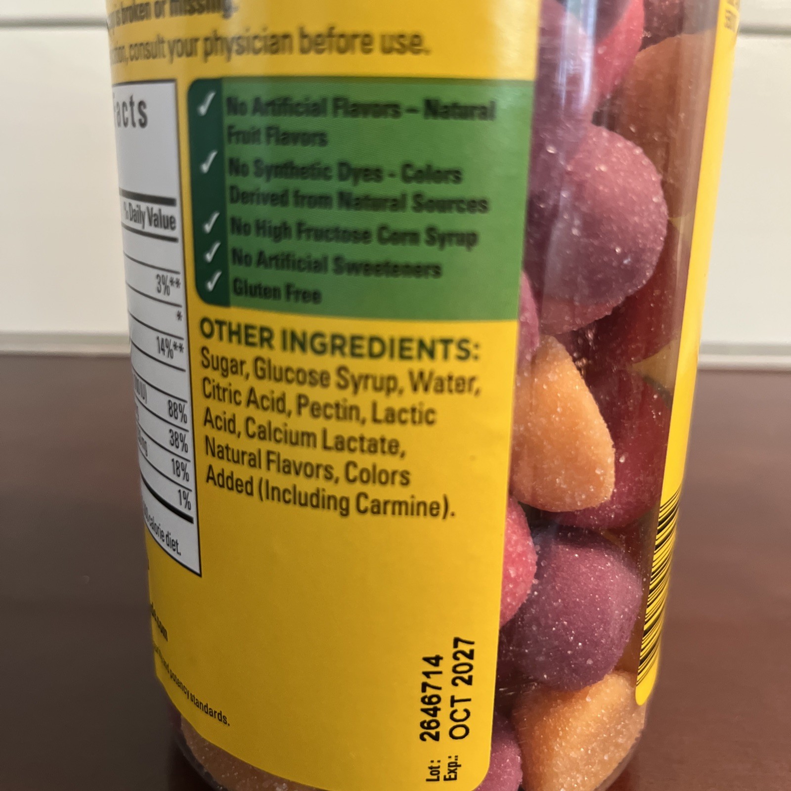 Nature Made Calcium 500mg Gummies with Vitamin D3 80 Count Bone Support