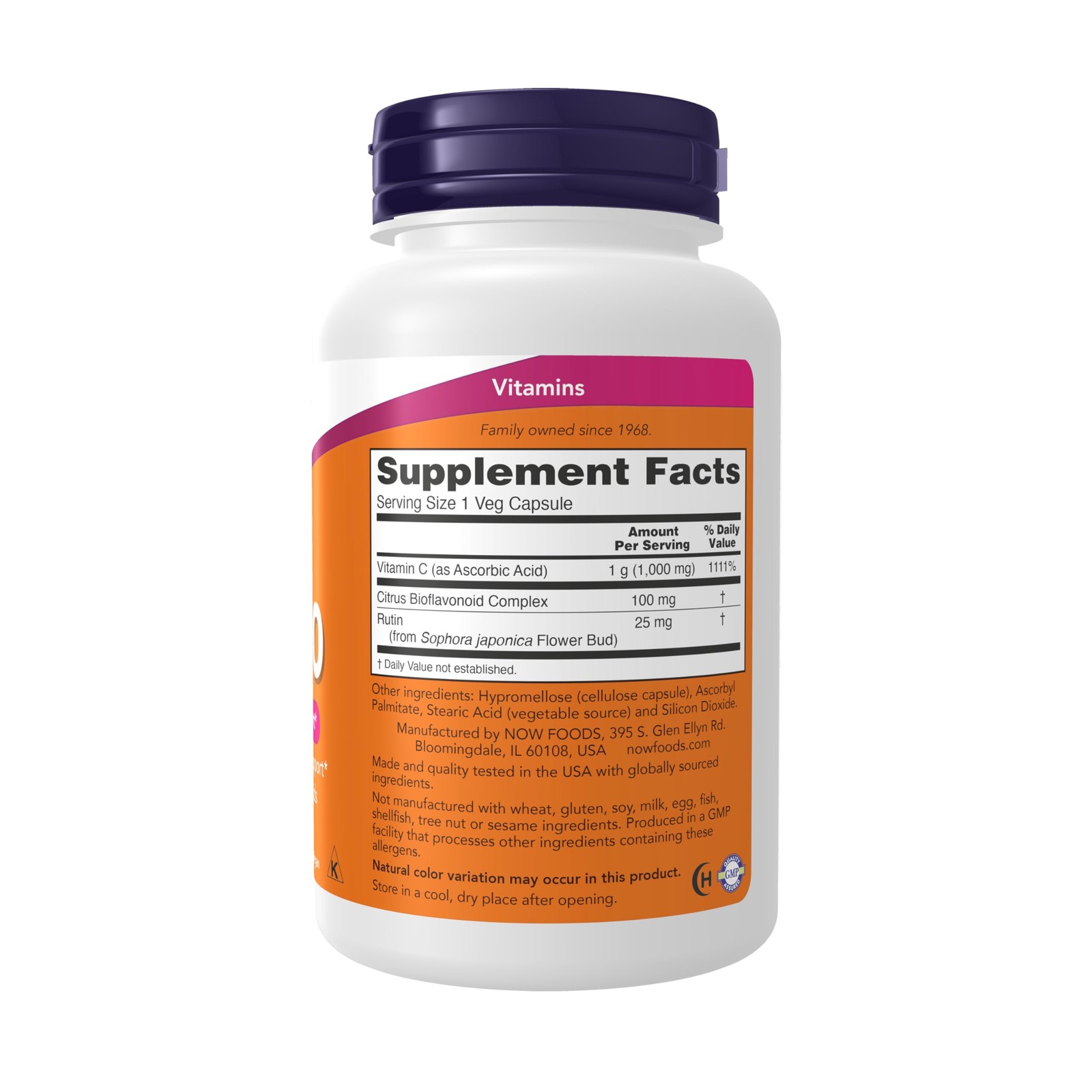 Now Foods Supplements, Vitamin C-1,000, Antioxidant protection*, 100 Veg Caps