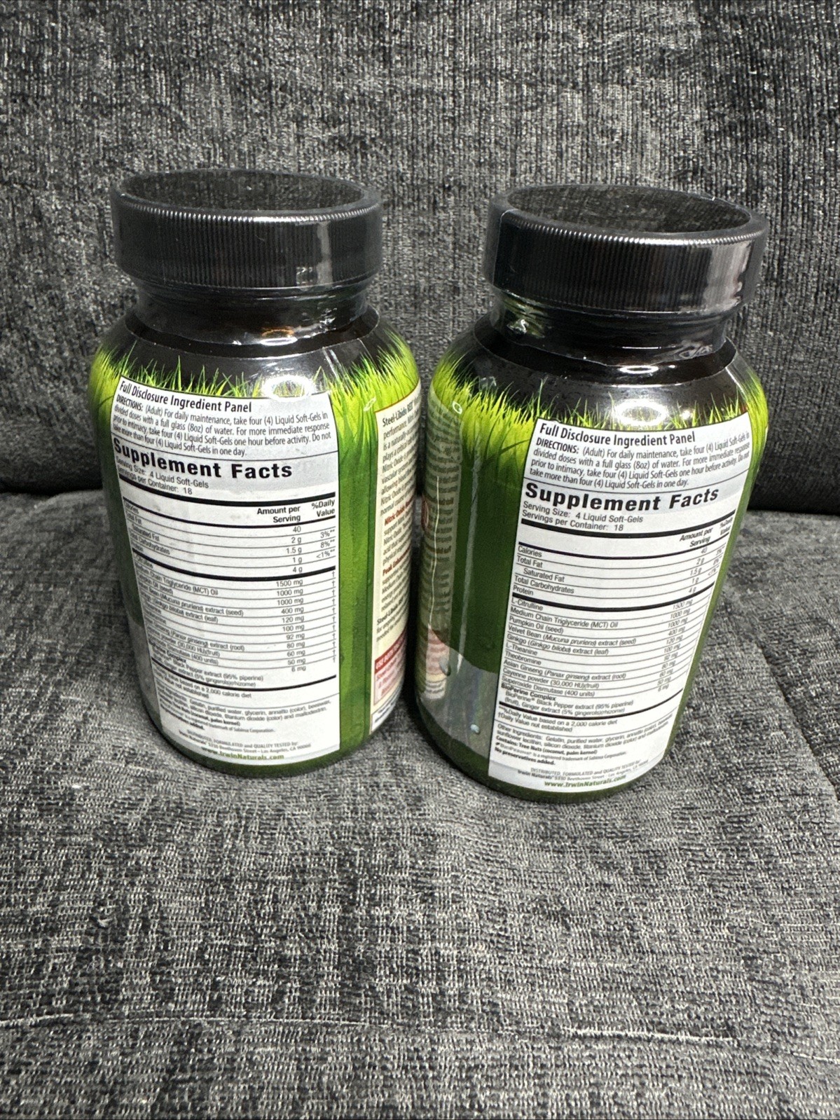 Irwin Naturals Steel-Libido Red Liquid Softgels 75 Count Exp 3/2026 & 12/2025