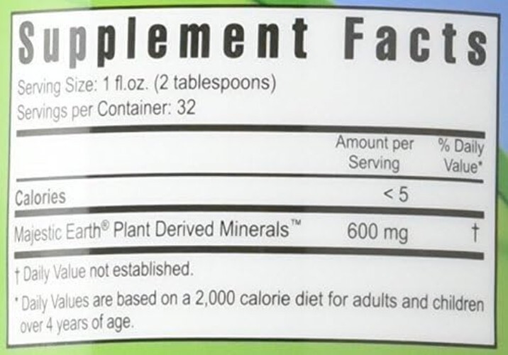 Plant Derived Liquid Minerals – 77+ Natural Unaltered trace minerals – 19,000…