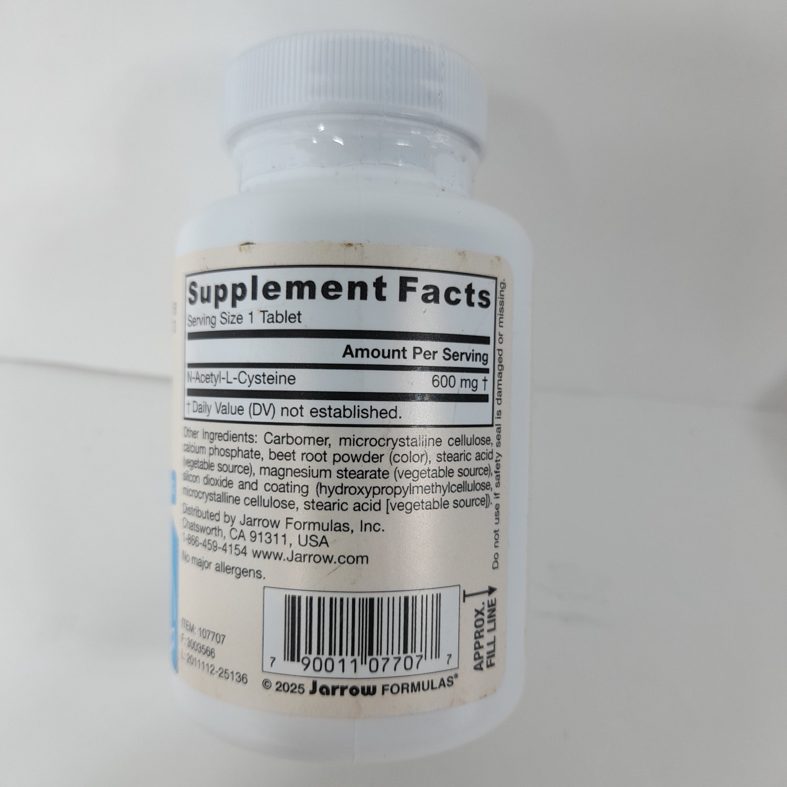 Jarrow N-A-C Sustain (600mg) 60 tabs. Free shipping