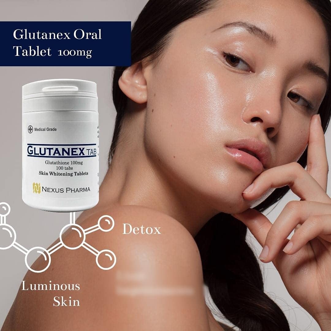 Glutanex Tab Glutathione by Nexus Pharma made in 100 Count (Pack of 1), Tan