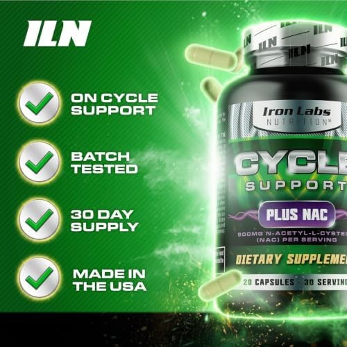 Cycle Support Plus NAC – Cycle Support Supplements for Men – 120 Capsules