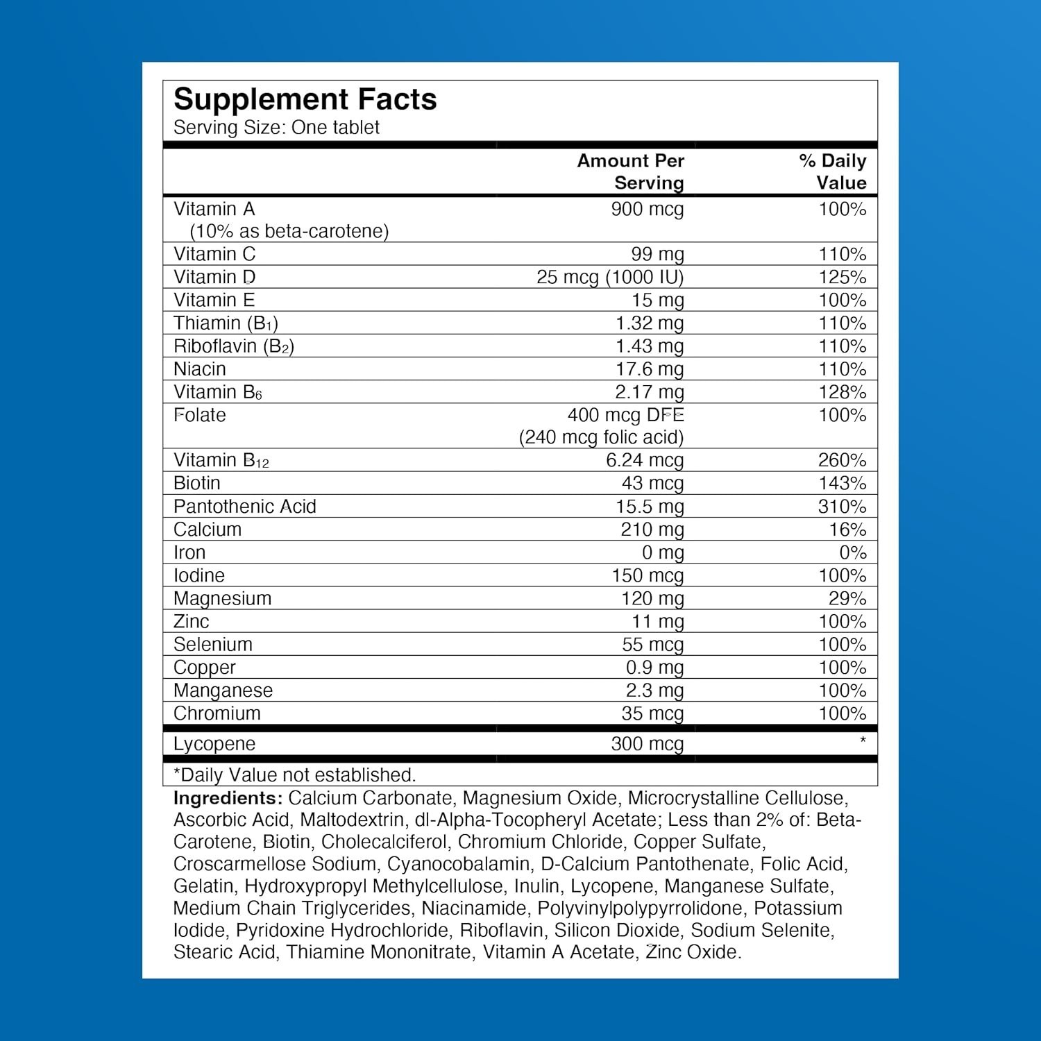 One A Day Mens Multivitamin 200 Tablets Vitamin D Zinc B Vitamins Energy Support